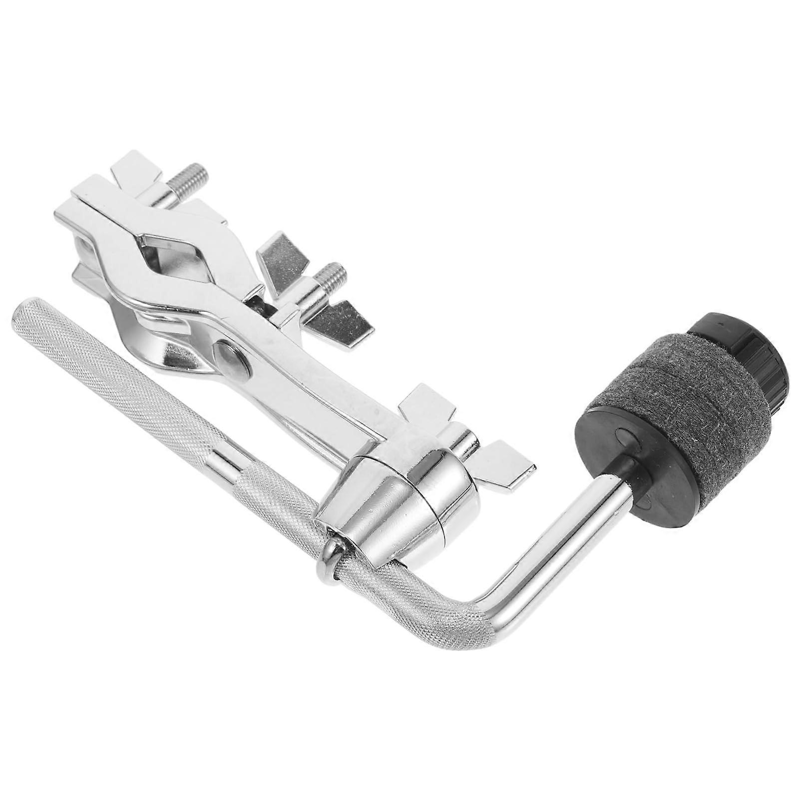 Adjustable Chrome Cymbal Clamp for Jazz Drum Set, Secure Holder with Quick Angle Adjustment