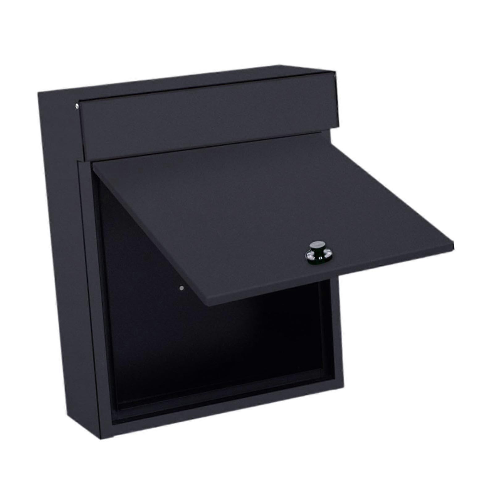 Lockable Rustproof Wall Mounted Mailbox with Security Design for Home Office Gate and Porch