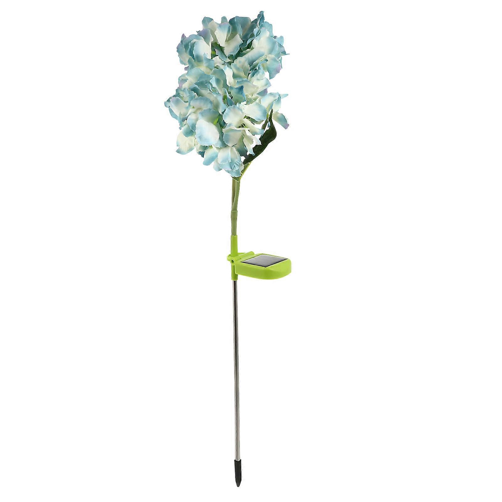 Garden Solar Light Simulation Flower Shape Outdoor Ground Plug Light 2Pcs