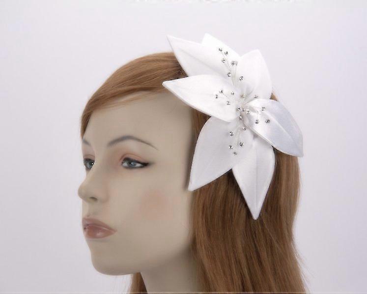 White Wedding Fascinator 4768DW