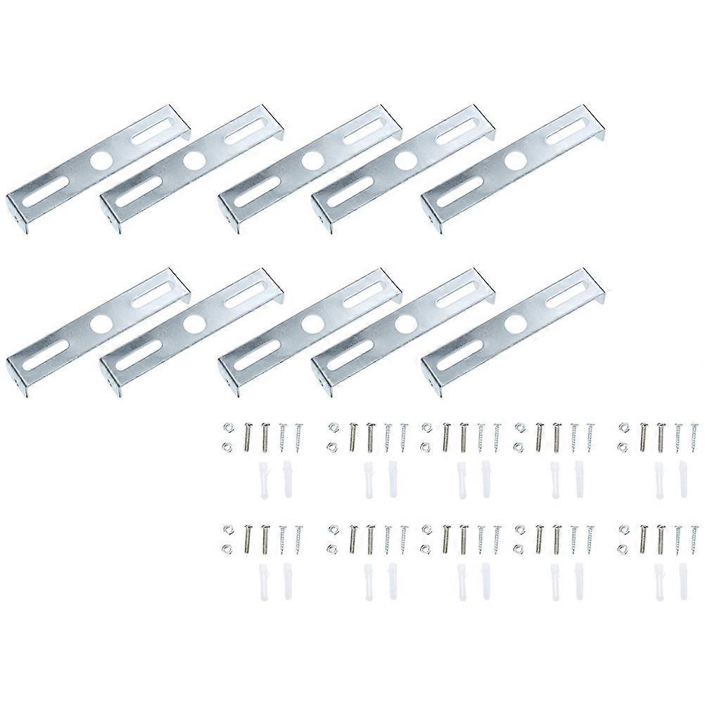 Ceiling Fan Light Fixture Mounting Bracket with 30Pcs Silver Set