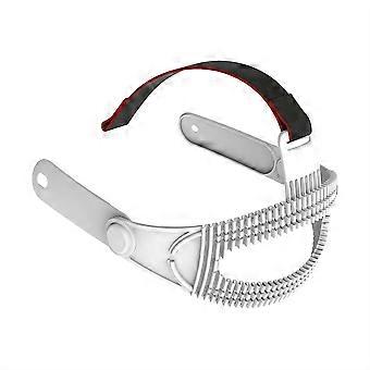 Alça de cabeça de silicone para realidade virtual Meta Quest 3/3S, leve, confortável e respirável, cor branca.