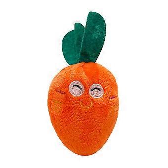 Plush Carrot Dog Toy – Squeaky & Soft Plush – for Puppy Teething & Anxiety Relief – Interactive Fetch Toy