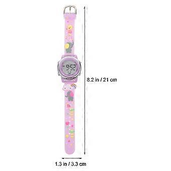 Electronic Watch Cartoon Strap Children Watch with Alarm Function