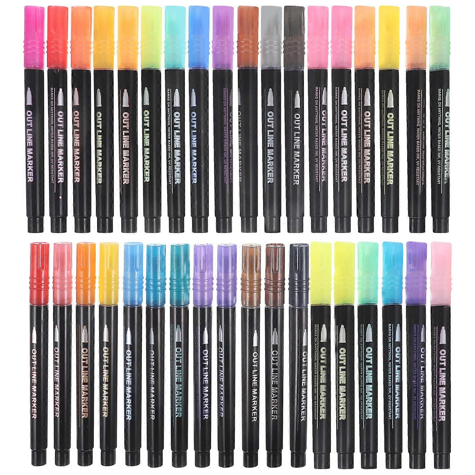 36Pcs Glitter Pens Multi-Function for Marking Use