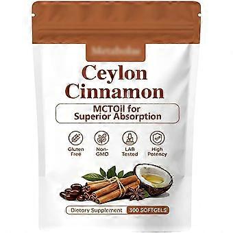 Meta/bolae Ceylon Cinnam0n 300 Softegels, glutenvrij, niet-GMO