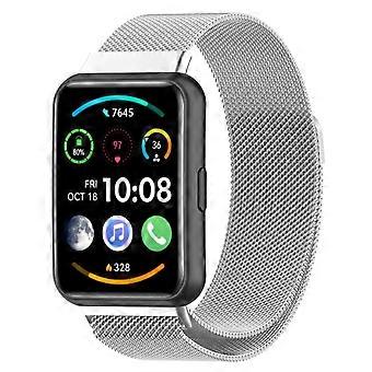 For Huawei Watch Fit 2 Stainless Steel Watch Band