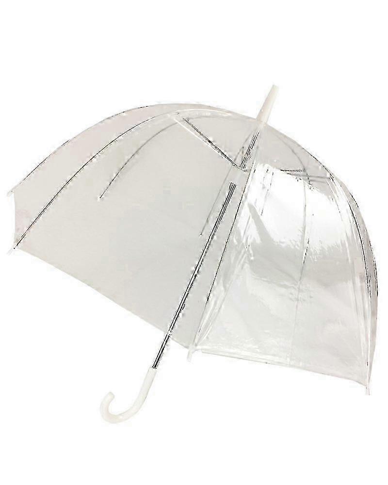 Conjunto de 6 guarda-chuvas transparentes de 46 polegadas (117 cm) com abertura manual, modelo 2026.