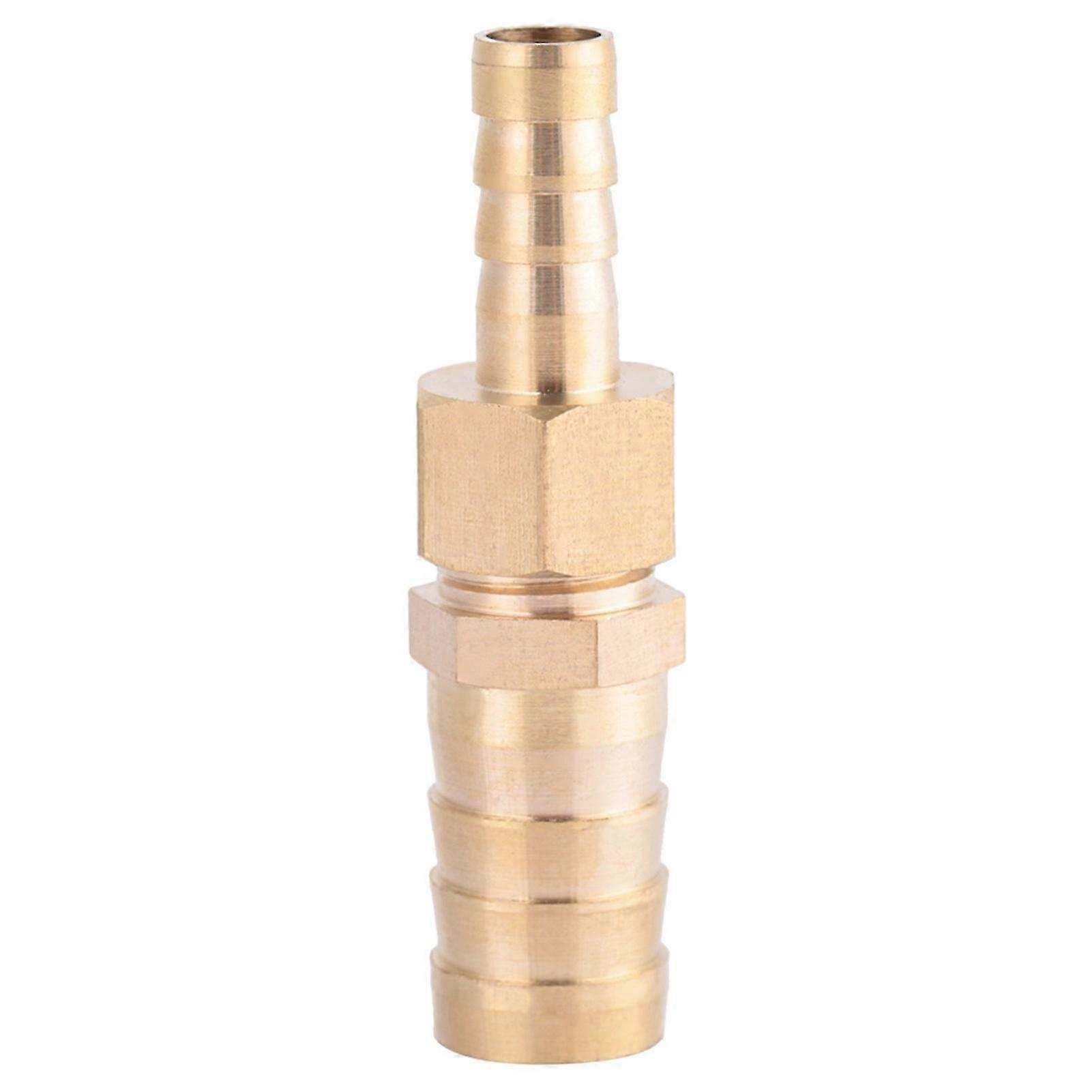 Brass Hose Barb Fitting, Tail Reducer, Reducing Connector (8mm-16mm, 1pc)