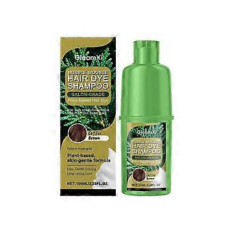 Gleamxi - Produto para cuidados capilares à base de plantas, na cor café, com fórmula suave. Hidrata os cabelos diariamente. 26-27
