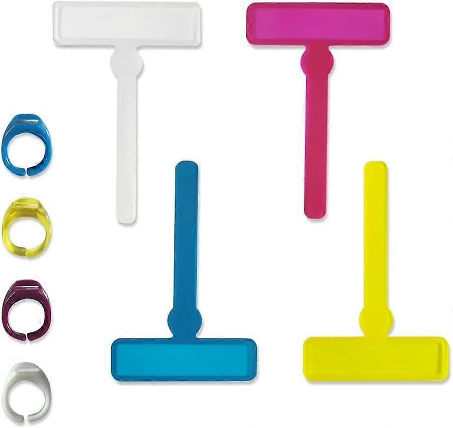 8pcs Finger Focus Guide Reader Tool Color Reading Tracker (Random Color)