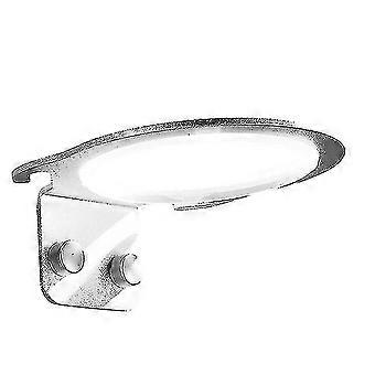 Weihnachten an der Wand montierter Haartrockner Handheld-Ständer-Regal Badezimmer-Hardware-Anhänger mit Steckerhalter 2 Stück Silber