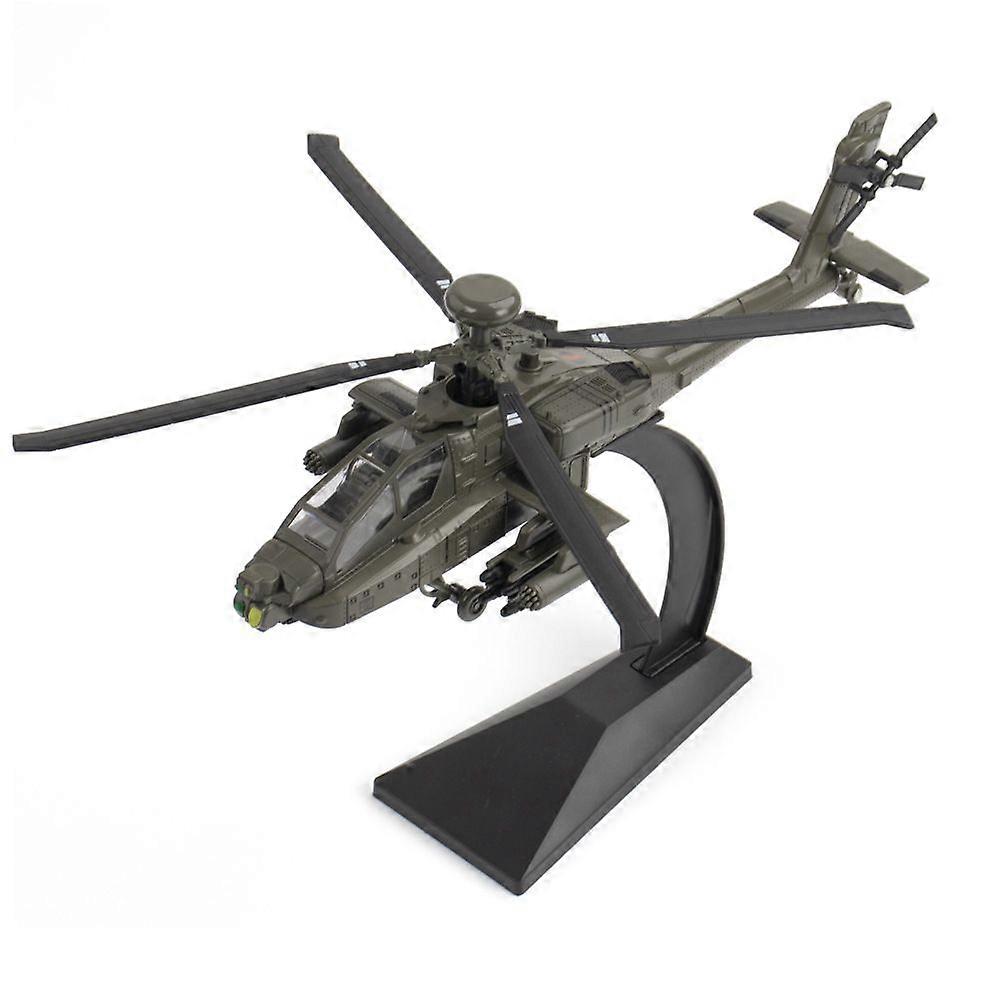 Simulering 1 til 32 Apache bevæbnet legering helikopter model dekoration