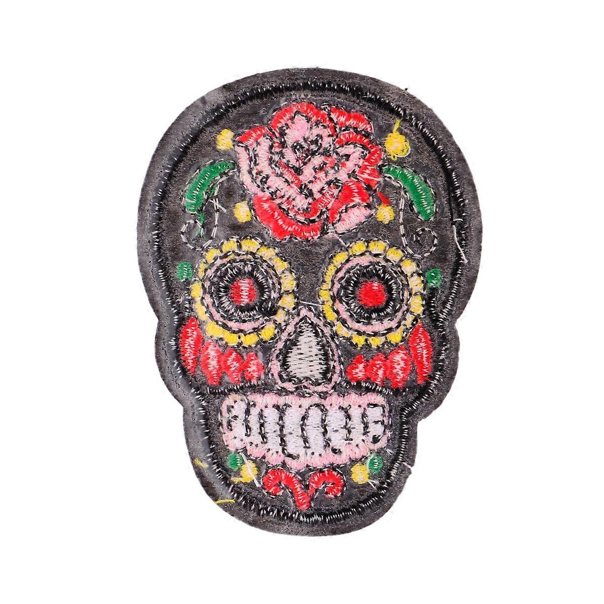 11pcs Skull Cloth Patch Creative Costume Patch Embroidery Patch Pattern Patch for Coat Bag Hat (Mixed Pattern)
