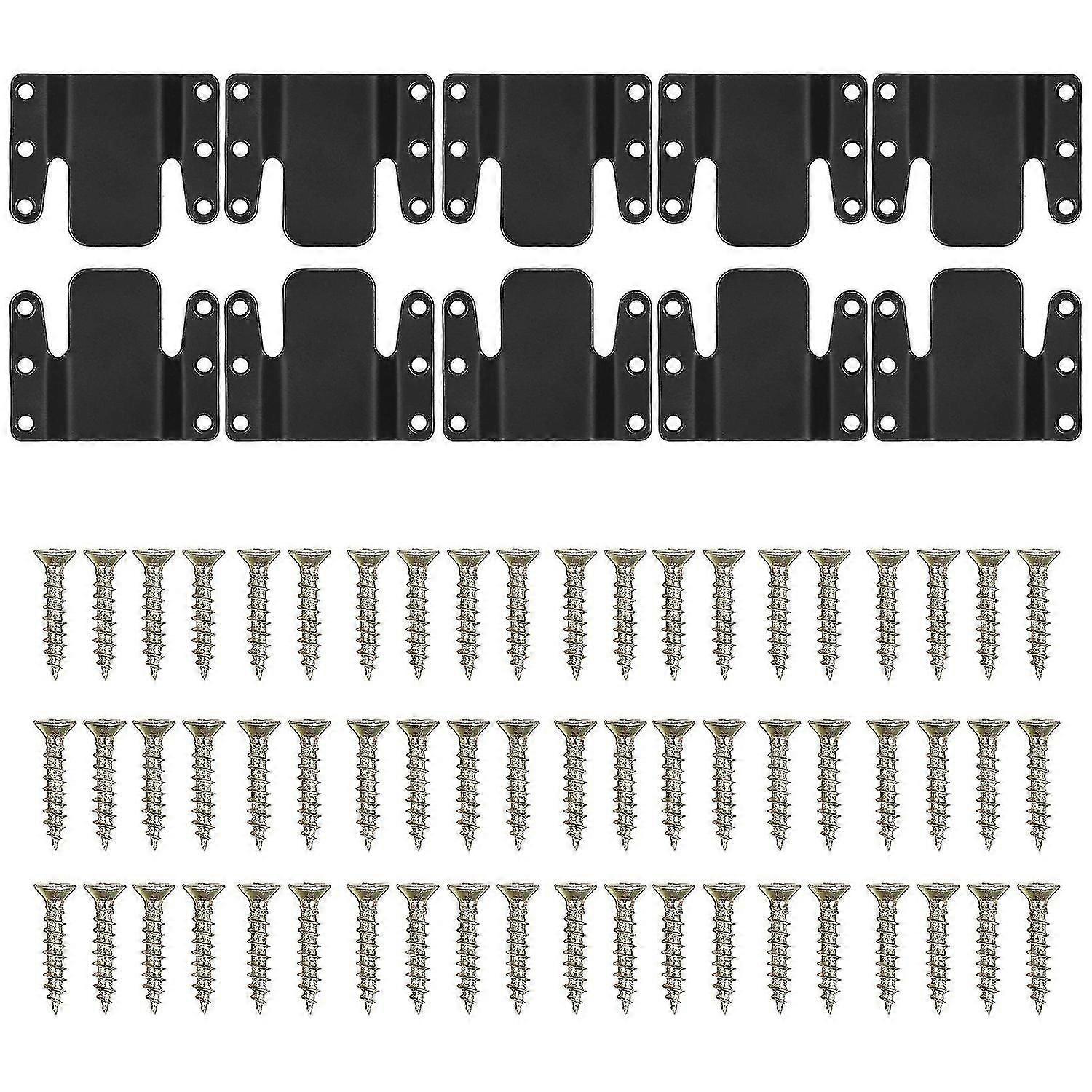 10Pcs Sectional Couch Connectors, Universal Sectional Sofa Interlocking, Easy to Install Couch Clips