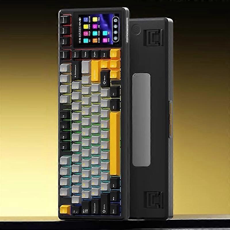 AULA Smart Touch Screen Tri-Mode Mechanical Keyboard
