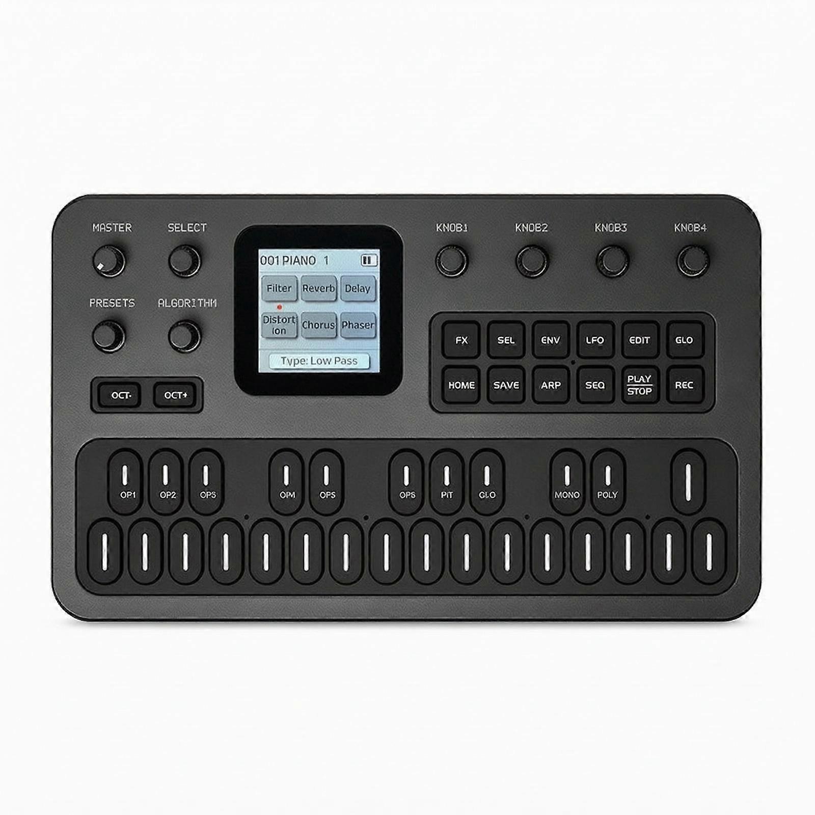 Synthesizer with Built-in Speaker Powered Portable MIDI Controller Responsive