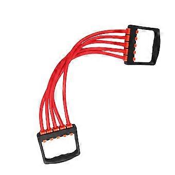 Chest Expander Adjustable Spring Rubber Exerciser Arm Pulling Resistant Band Expander Muscle Training Equipments for Fitness Gym Random Color