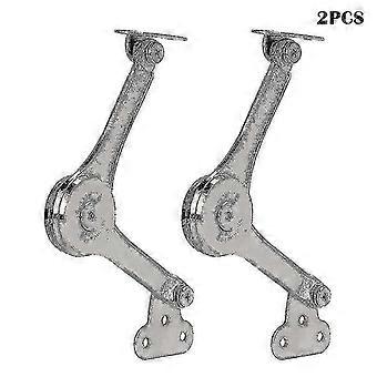 2pcs Heavy Duty Lid Support Hinges Soft Close Folding Lid Stay Hinge Keep Lid Hinge Open compatible with Cabinet