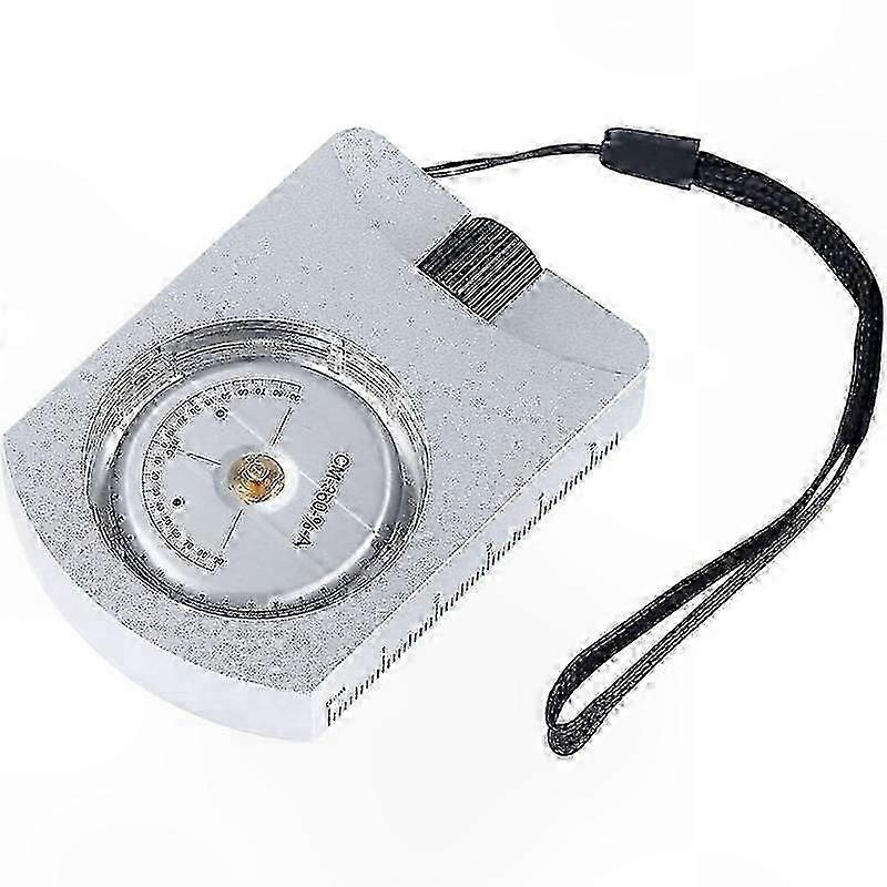 Compact Precision Altimeter Clinometer for Height Slope Angle Measurement Silver