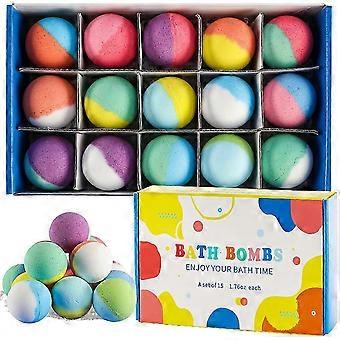 Bath Bombs for Kids with Surprise Inside, 15 Pack Kids Bath Bombs Toys