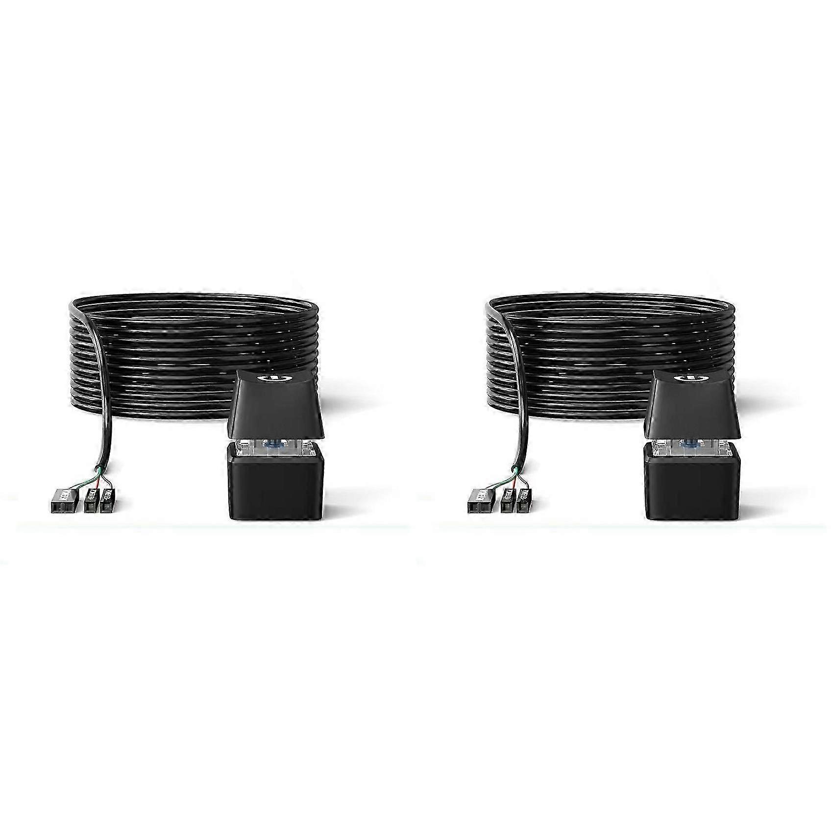 2X LED Light Computer Desktop Switch PC Motherboard External Start Power Button Extension Cable 10M