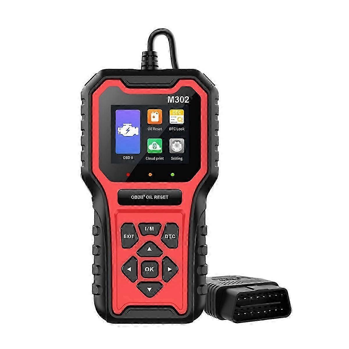 M302 Otomotiv Obd2 Eobd Protokollerini Kullanarak Tüm Araç Modellerini Destekleyen Temizle Motor Arıza Kodlarını Oku Teşhis Aracı
