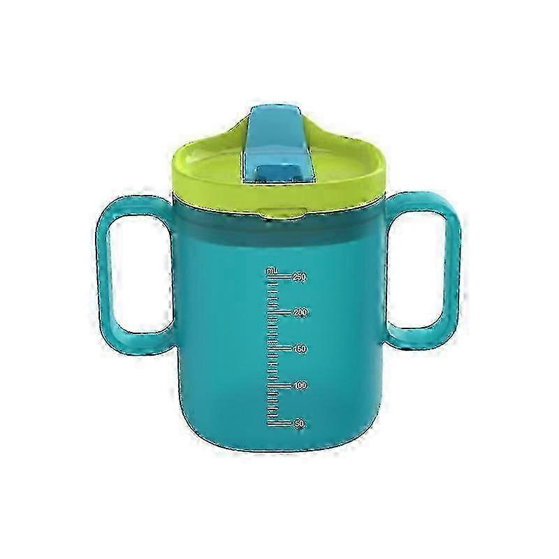 Large-Handle Transparent Spill-Proof Sippy Cup