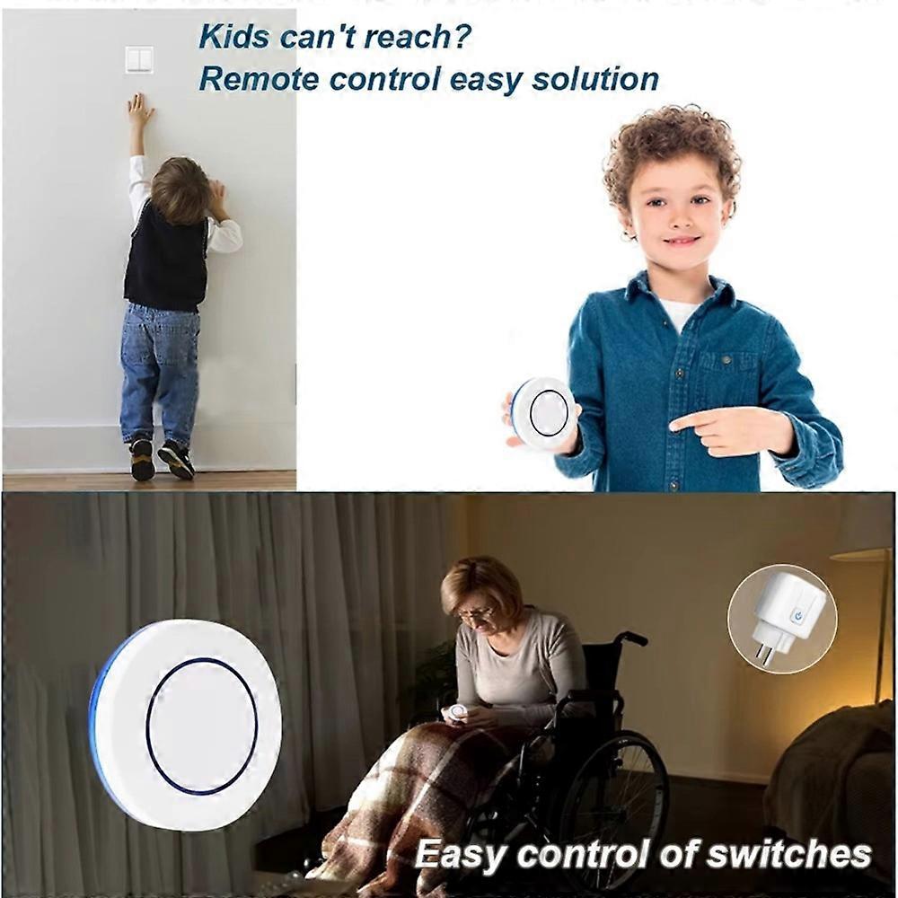 Wireless Socket RF433 Smart Home Remote Control Socket EU Plug Remote on OFF Electrical for Lighting Fan TV