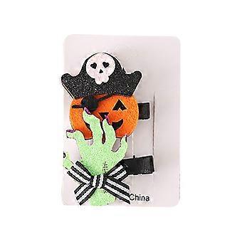 Presilha de cabelo fantasma, grampos de cabelo para o Halloween, presilhas laterais modernas, acessório de cabelo fofo
