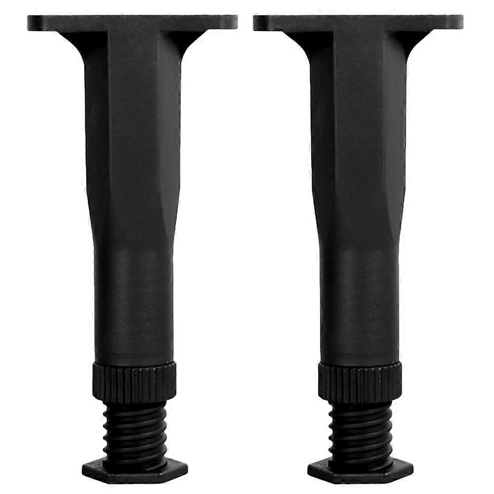 Adjustable Bed Frame Support Leg for Home Use 2Pcs Durable Black PP Material