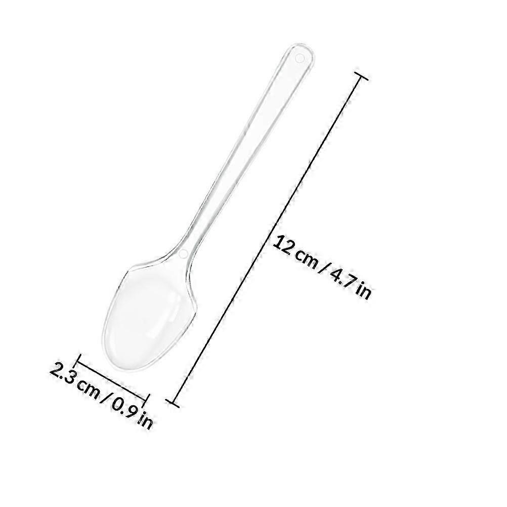 200pcs Disposable Spoons Plastic Tableware Eating Tools compatible with Dessert Ice Cream
