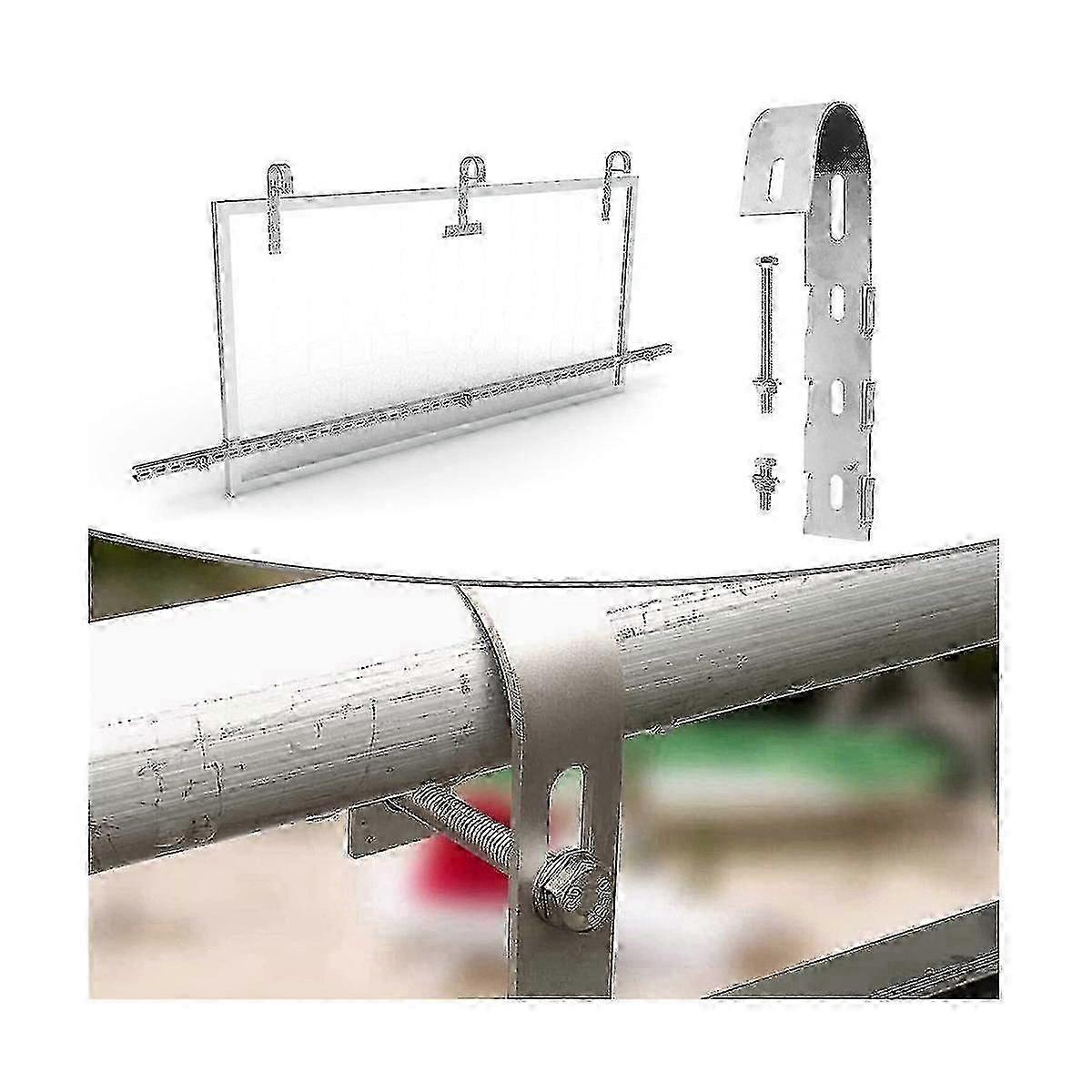 Balcony Solar Panel Mounting Hooks, 4 Pack Compatible with Railing