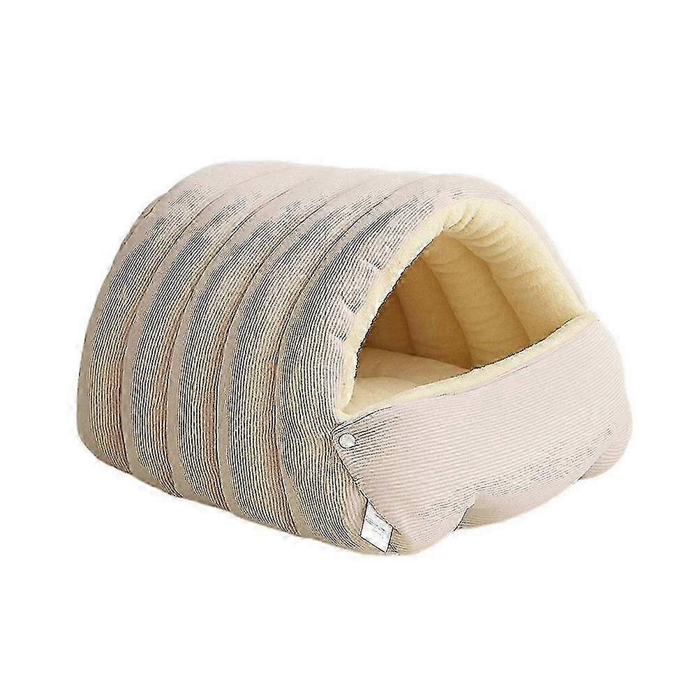 Machine-Washable Pet Cave Bed with Soft Plush Shell