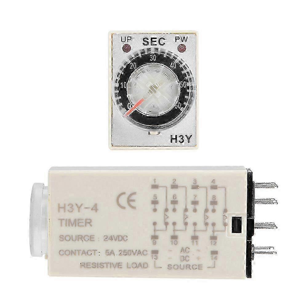 H3Y-4 24VDC 60S Delay Timer Switch 14-Pin Time Relay
