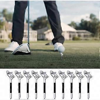 Golf Course Play for Beginners & Enthusiasts, 10pcs Plastic Golf Tees with 10 Degree Oblique Insertion - HHWW