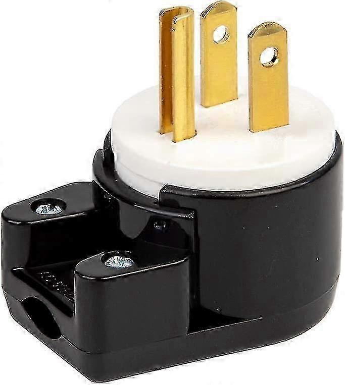 15A 125V Angled NEMA 5-15P Plug