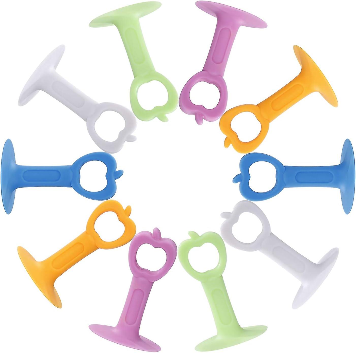 Silicone Anti-Bump Wall Door Handle Protectors, 10 pcs