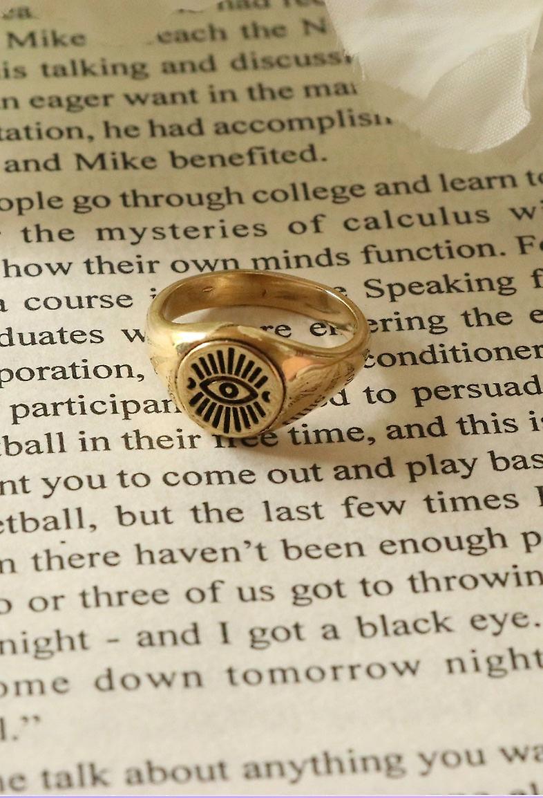 Evil Eye Signet Ring 93881