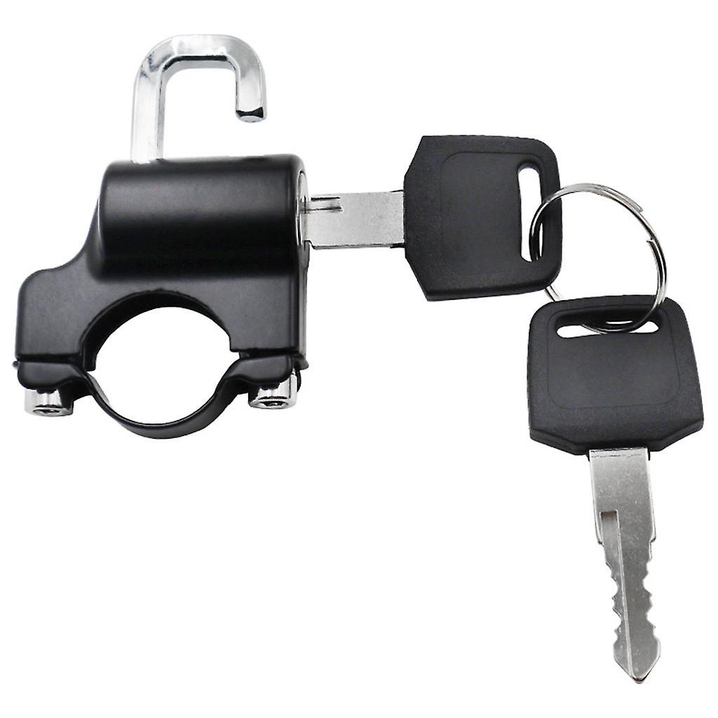 Motorcycle Helmet Lock with 2 Keys 22 28mm Hanging Hook for Bikes