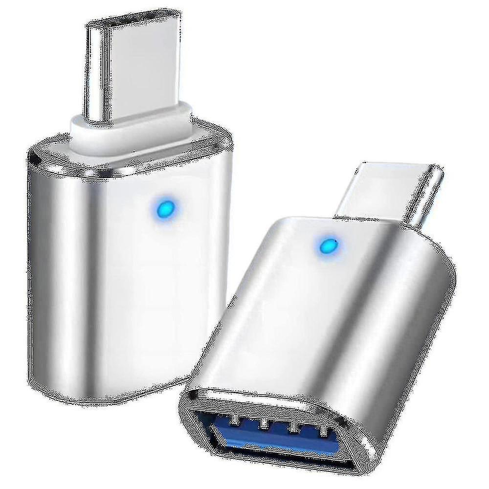 2pcs USB C la adaptor USB, USB tip C la USB 3.0 Adaptor pentru Pro Notebook și alte dispozitive de tip C