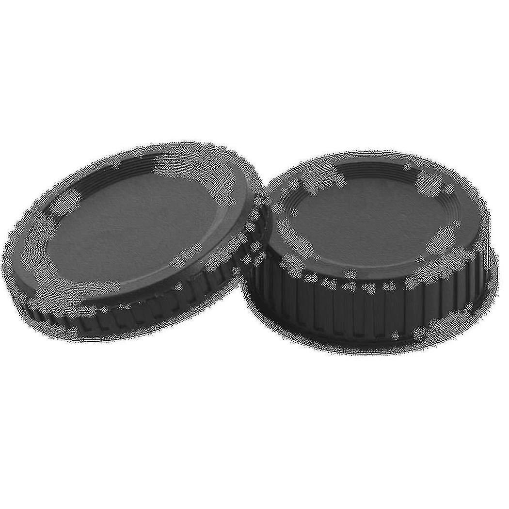 Black Plastic Camera Body Cover + Rear Lens Cap For Digital Slr