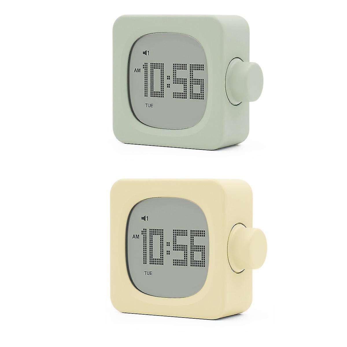 Square Alarm Clock - Creative Student Clock Square Digital Electronic Clock - Perfect For Home Office