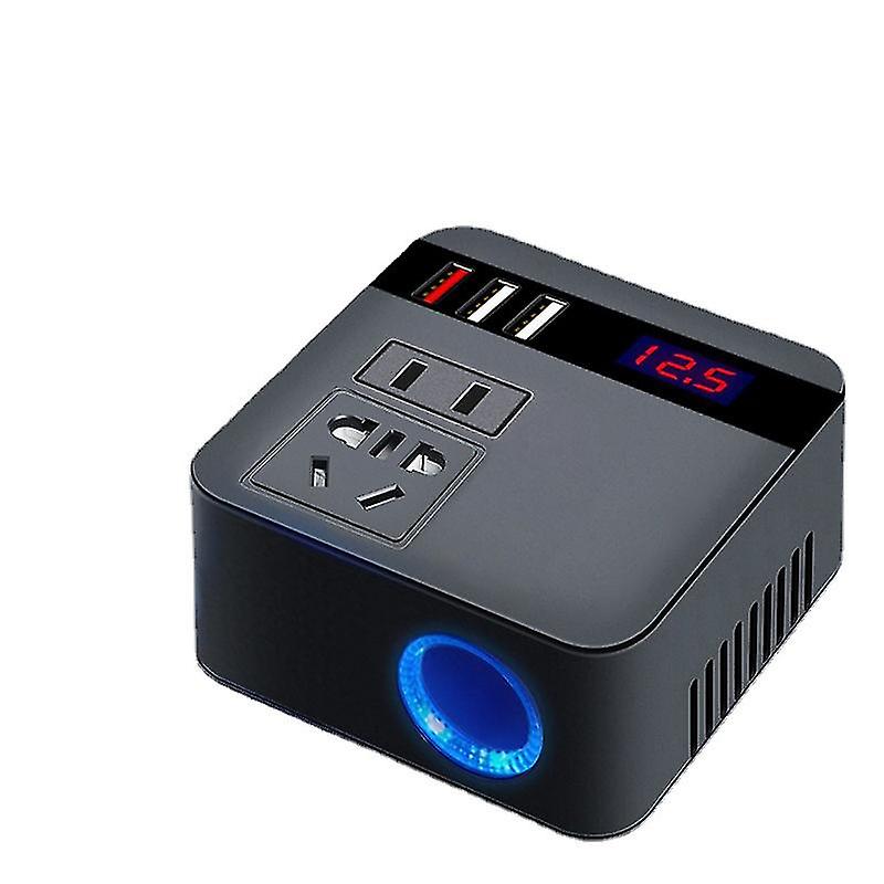 Auto Power Inverter 12v/24v 220v 150w sigarettenaansteker Voeding Inverter Adapter Met USB-oplader Snel opladen Converter