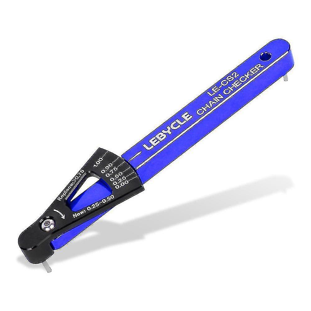 Bicycle Chain Wear Indicator Tool Chain Checker Kits Multi-functional Chains Gauge Measurement,blu F
