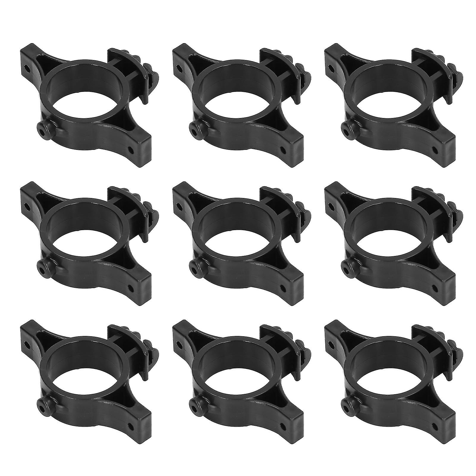 Touch Electric Fence Accessories 50pcs Electric Fence Insulators Pulse Electric Fence Terminal Rod Insulators with 3.2cm Hole for Farm Black