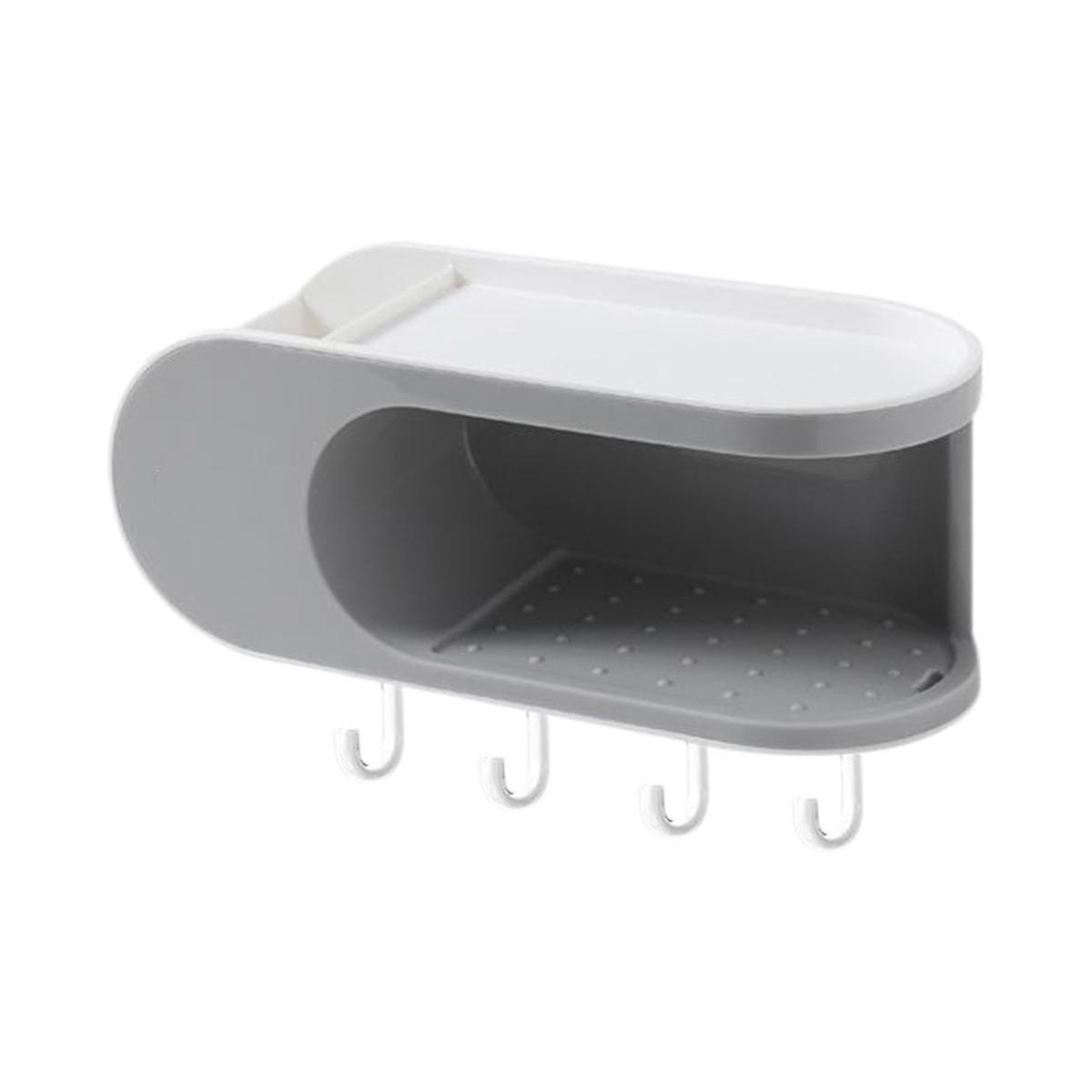 Single-layer Hook Box Punng Hold -mounted Bath Stora Box
