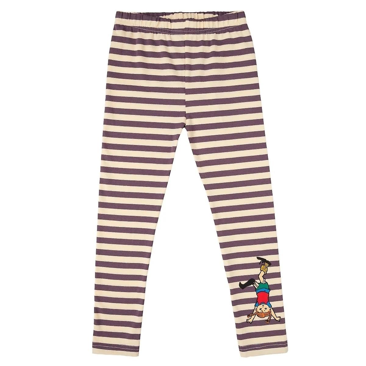 Pippi Langstrumpf - gestreifte Leggings violett