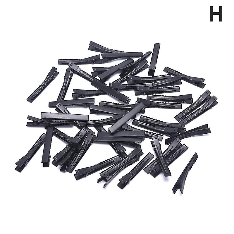 50pc Silver Tone Metal Alligator Clip Crocodile Clamps Spring Clip Duckbill Clip