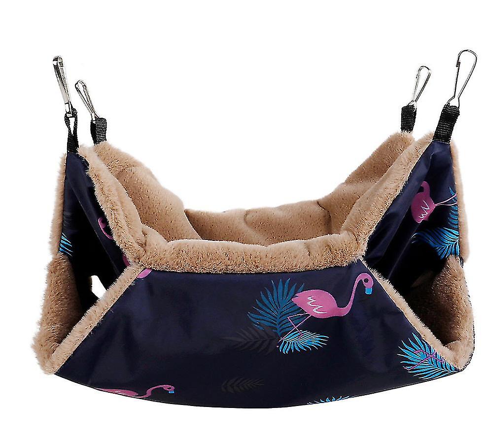 Flamingo 34*34cm Pet Hammock, Squirrel Hamster Hanging Sleeping Bag Az20905